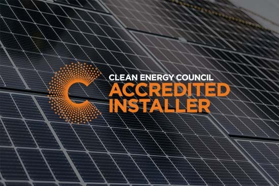 Clean Energy Council Accredited Installer Clean Energy Council accredited installer logo, NSW