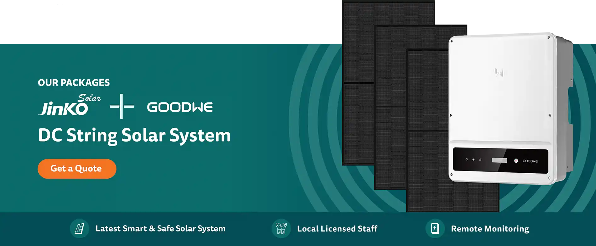 DC String Solar System Banner